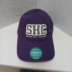 Legacy Purple Spring Hill College SHC Cap with White/Grey Embroidery